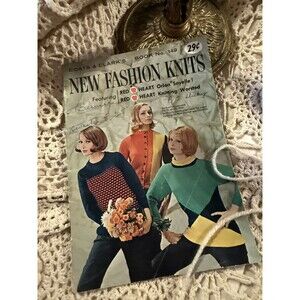 Vintage Coats Clark’s New Fashion Knits Book No 149 1964 1960s Red Heart